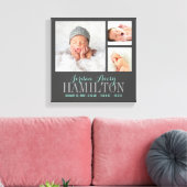 モノグラムベビーフォトコラージュキャンバスプリントプリント キャンバスプリント (インサイチュ (リビング))