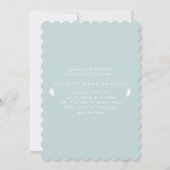 モノグラムベビー足写真誕生のお知らせ 案内状 (裏面)