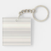 モノグラムベージュストライプ キーホルダー (裏面)