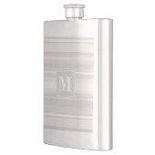 モノグラムベージュストライプ フラスク (左)