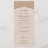 モノグラムベージュピンクミニマリスト結婚ジャパンディ メニュー (正面)