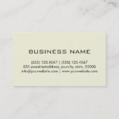 モノグラムベージュ色の背景 名刺 (裏面)