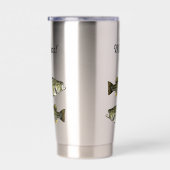 モノグラムベース魚釣りクールスポーツラルゲマス 保温保冷タンブラー (右面)