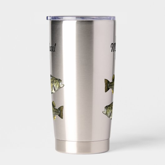 モノグラムベース魚釣りクールスポーツラルゲマス 保温保冷タンブラー (右面)