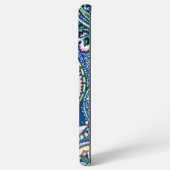 モノグラムペイズリーブルーセージグリーン赤面ピンク SAMSUNG GALAXYケース (裏面横)