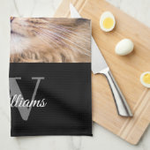 モノグラムペットフォトキッチンタオル キッチンタオル (四つ折り)