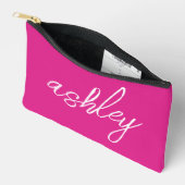 モノグラムホットピンク化粧料/アクセサリメイクアップバッグ アクセサリーポーチ (見開き)