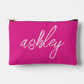 モノグラムホットピンク化粧料/アクセサリメイクアップバッグ アクセサリーポーチ (正面)