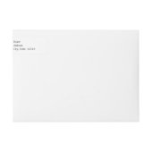 モノグラムホワイトおよびホットピンクの(紋章の)フラ・ダ・リパターン ラップアラウンドラベル (正面)