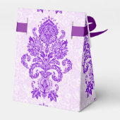 モノグラムホワイトとパープルのフローラレースオーナメント フェイバーボックス (裏面サイド)