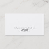 モノグラムホワイトグレー名刺 名刺 (裏面)