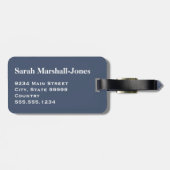 モノグラムホワイトサッカーサッカーボール、ブルージーンズ ラゲッジタグ (裏面横)