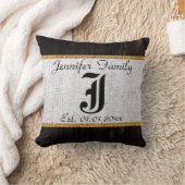 モノグラムホワイトバ素朴ラップリネンウッドルック クッション (ブランケット)