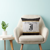 モノグラムホワイトバ素朴ラップリネンウッドルック クッション (椅子)