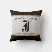 モノグラムホワイトバ素朴ラップリネンウッドルック クッション (裏面)