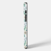 モノグラムホワイトフローラ花緑ユーカリ Case-Mate iPhoneケース (裏面 / 左)