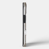 モノグラムホワイト&金ゴールドグリッターファンキーレトロGroovy Case-Mate iPhoneケース (裏面 / 右)