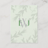 モノグラムボタニカルグリーナリーアコモデーションカード エンクロージャーカード (裏面)