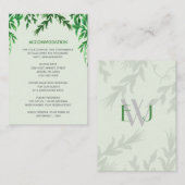 モノグラムボタニカルグリーナリーアコモデーションカード エンクロージャーカード (正面/裏面)