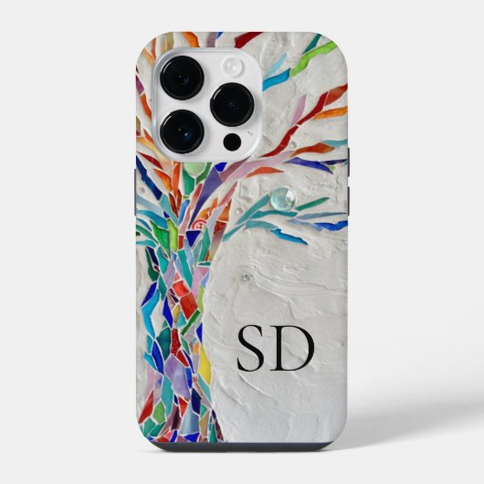 モノグラムボタニカルデザイン iPhoneケース (裏面)