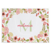 モノグラムボタニカルフローララージ抱き枕 ラージペーパーバッグ (正面)