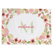 モノグラムボタニカルフローララージ抱き枕 ラージペーパーバッグ (裏面)