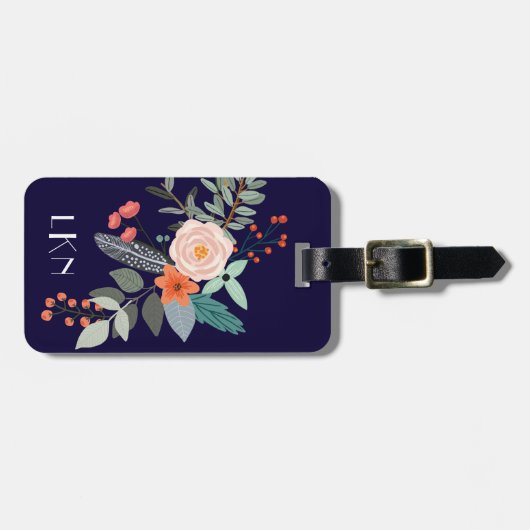 モノグラムボタニカルラゲージタグ ラゲッジタグ (正面横)