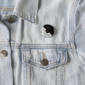 モノグラムボタン(白黒大理石) 缶バッジ (インサイチュ)