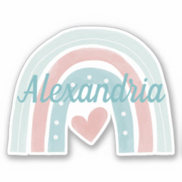 モノグラムボヘミアンレインボーの上のライズ シール