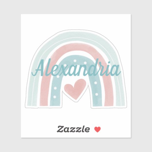 モノグラムボヘミアンレインボーの上のライズ シール (シート)