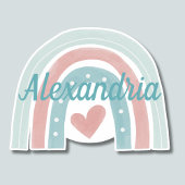 モノグラムボヘミアンレインボー防水の上のライズ シール