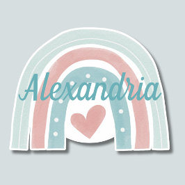 モノグラムボヘミアンレインボー防水の上のライズ シール