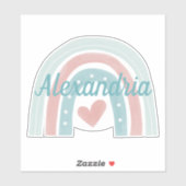 モノグラムボヘミアンレインボー防水の上のライズ シール (シート)