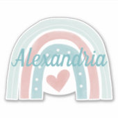 モノグラムボヘミアンレインボー防水の上のライズ シール (正面)