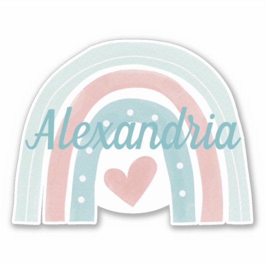 モノグラムボヘミアンレインボー防水の上のライズ シール (正面)