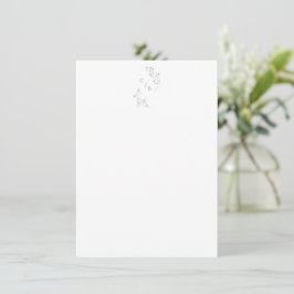 モノグラムボホさくらんぼブロッサムフローラアート結婚ズ ノートカード