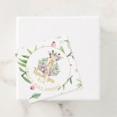 モノグラムボホキラフェベビーシャワーフローラメッセージカード フェイバータグ (インサイチュ)