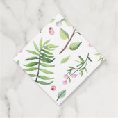 モノグラムボホキラフェベビーシャワーフローラメッセージカード フェイバータグ (裏面)