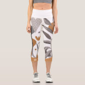 モノグラムボホシックボタニカルフローラ カプリレギンス (正面)