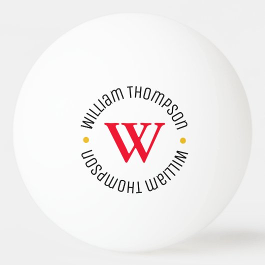 モノグラムボールゴルフボールを作成する 卓球ボール (正面)