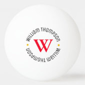 モノグラムボールゴルフボールを作成する 卓球ボール (裏面)