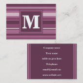 モノグラムマウヴストライプィー 名刺 (正面/裏面)