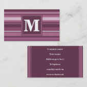 モノグラムマウヴストライプィー 名刺 (正面/裏面)