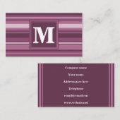 モノグラムマウヴストライプィー 名刺 (正面/裏面)