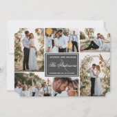 モノグラムマッチ結婚のアナウンスメントカード 案内状 (正面)