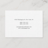 モノグラムマネージャー両面プレミアムリネン 名刺 (裏面)