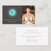 モノグラムマンダラヨガロゴ、写真の追加 名刺 (正面/裏面)