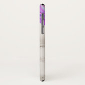 モノグラムマーブルブラックピンクパープルジオメトリック Case-Mate iPhoneケース (裏面/左)