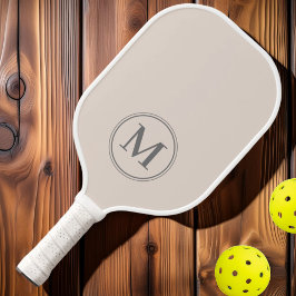 モノグラムミッドセンチュリー無地のサンドキャッスルピンク ピックルボールラケット