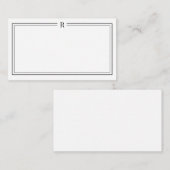 モノグラムミニノートカードクラシックオフィス文房具 ノートカード (正面/裏面)